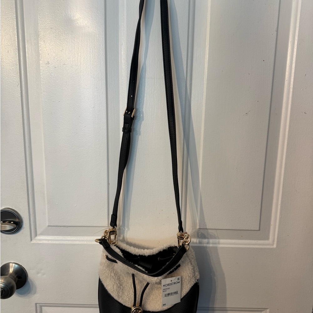 Anne Klein Black and White Crossbody Bag